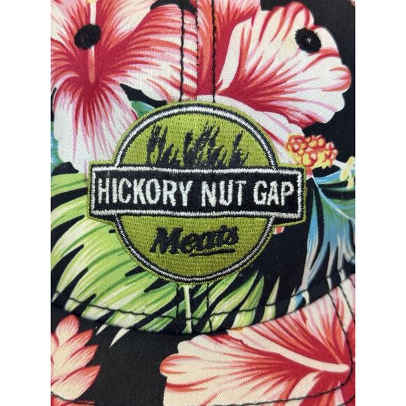 Hickory Nut Gap Farms Meats Colorful Floral Flowers Baseball Cap Hat - Picture 2 of 9